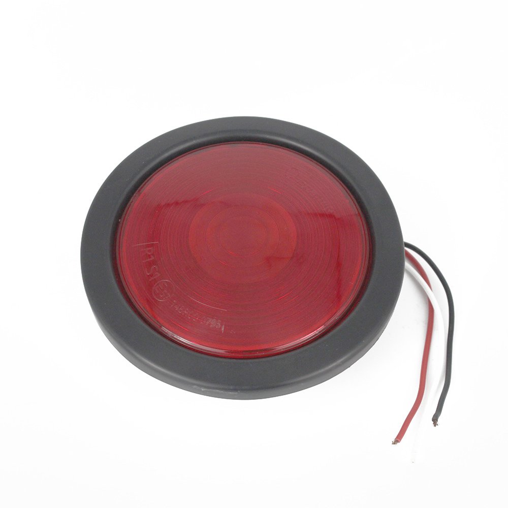4 inch round taillights Red LED Trailer Tail Lights Waterproof Stop Turn Signal Stop Brake Trucks Trailers RV Bus