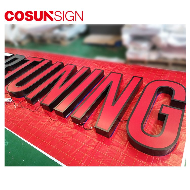 COSUN Stainless Steel Letter Custom Advertising Electronic Coffee Shop Led Light Acrylic Led Letter Outdoor Sign