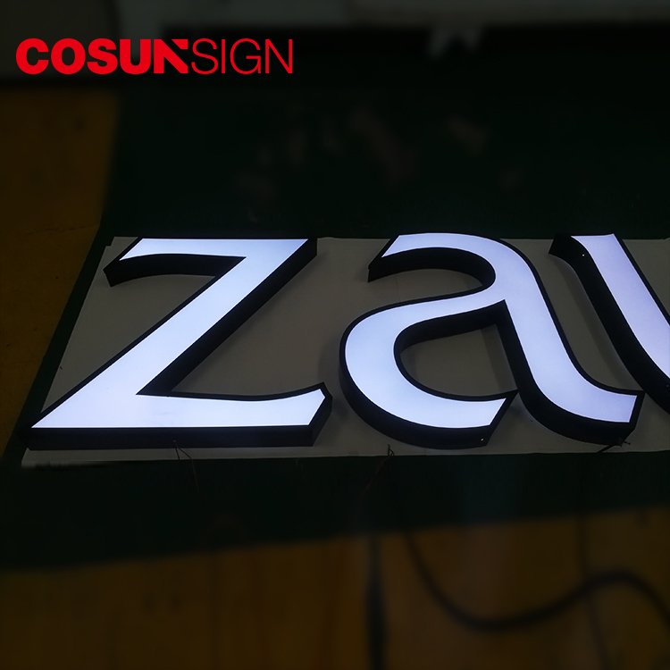 COSUN Stainless Steel Letter Custom Advertising Electronic Coffee Shop Led Light Acrylic Led Letter Outdoor Sign