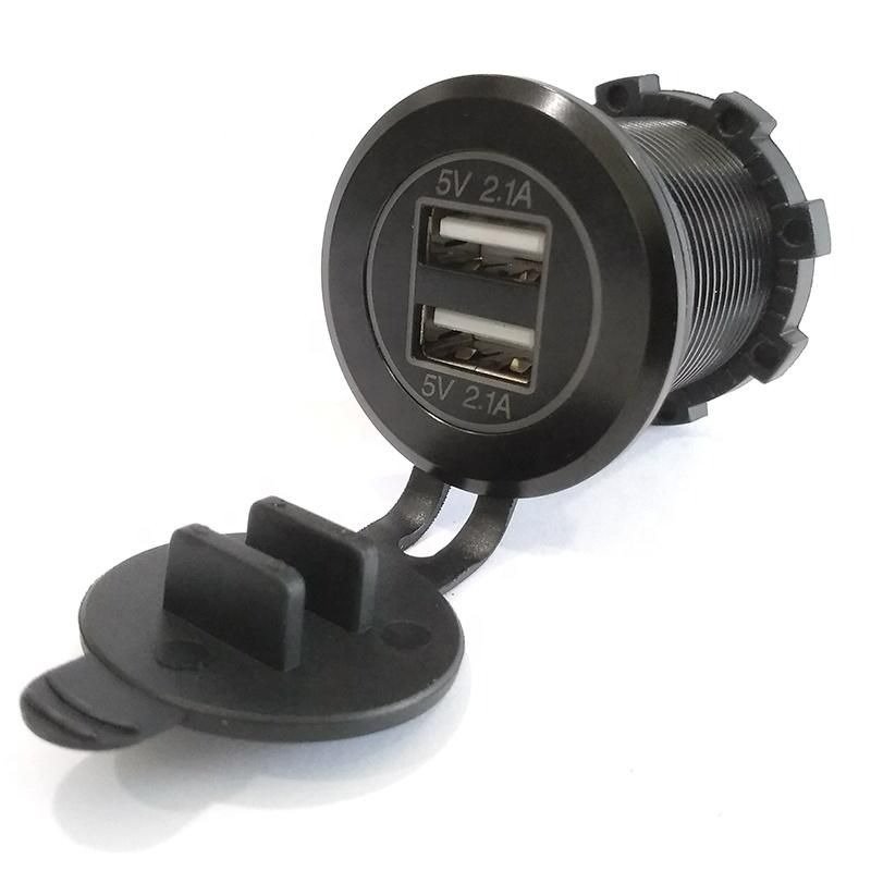 12V Dual USB Port QC3.0 Fast Charging Pd Type C Quick Charge Car USB Charger Socket