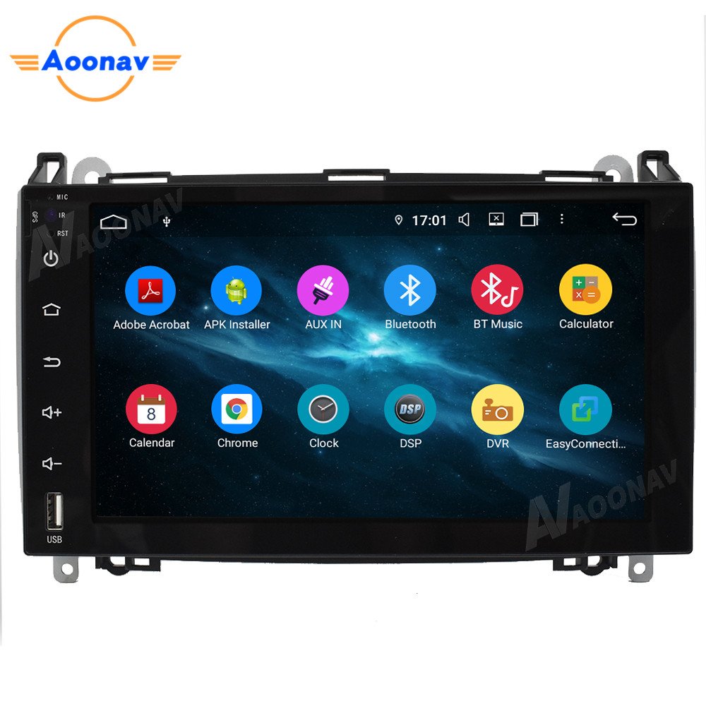 Car 2 DIN Android Stereo Radio Player for A-B Class A-Class W169 B-Class W245 Viano Vito W639 Sprinter W906 2004-2018