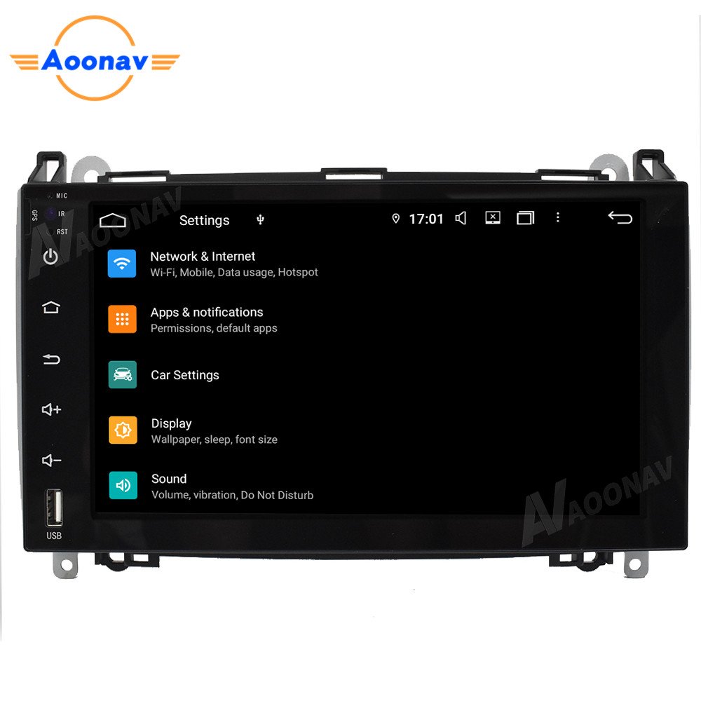 Car 2 DIN Android Stereo Radio Player for A-B Class A-Class W169 B-Class W245 Viano Vito W639 Sprinter W906 2004-2018