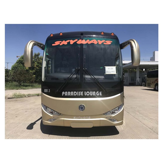 Luxury Coach Bus 50 Seats RHD Diesel Engine Manual Gear Air Suspension Tourism New Bus for Sale