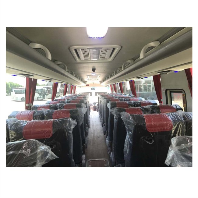 Luxury Coach Bus 50 Seats RHD Diesel Engine Manual Gear Air Suspension Tourism New Bus for Sale