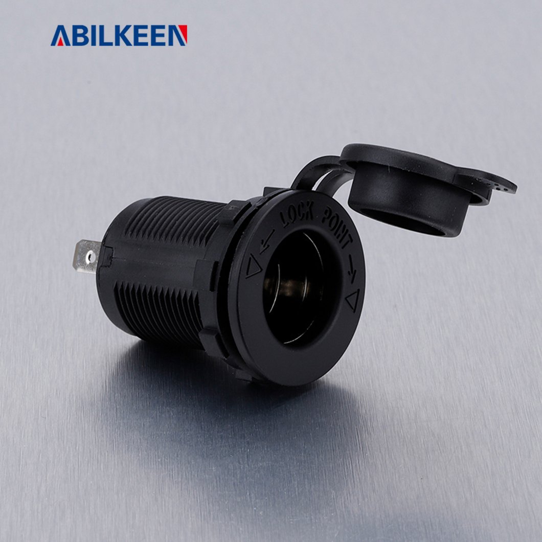 AIBEIKEN Waterproof USB Socket 12Volt Outlet Socket Electronic Cigarette Lighter