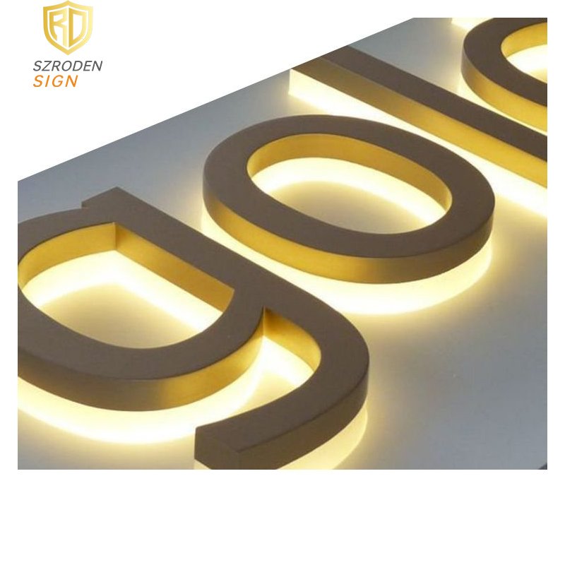 3D Words in Led Custom Logo Sign Backlit Led Channel Letter Sign Custom Mantel Letter Signage