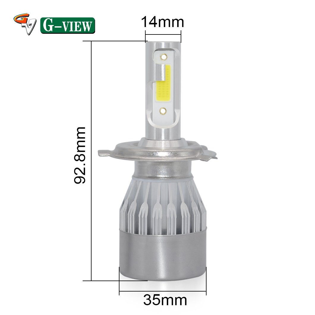 GVIEW Waterproof 36W C6 H4 H7 H11 LED Car Headlight Kit Genre LED Headlights Bulbs