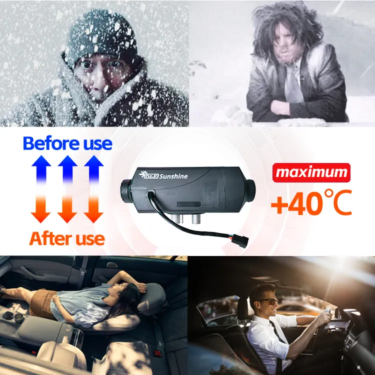 Newest 2KW 12V/24V Diesel Air Heater with Brushless Motor Fan and Remote Control Switch Condition New