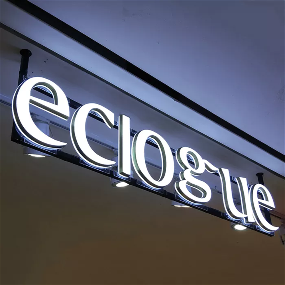 Customized Illuminated Acrylic 3D Logo Double Side Lighted Sign LED Letters for Shop Acrylic Light Sign