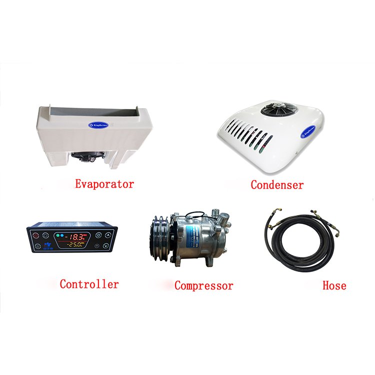10KW DC12V/24V Refrigeration System/Van Air Conditioner for 5.5-6M Minibus, Vans
