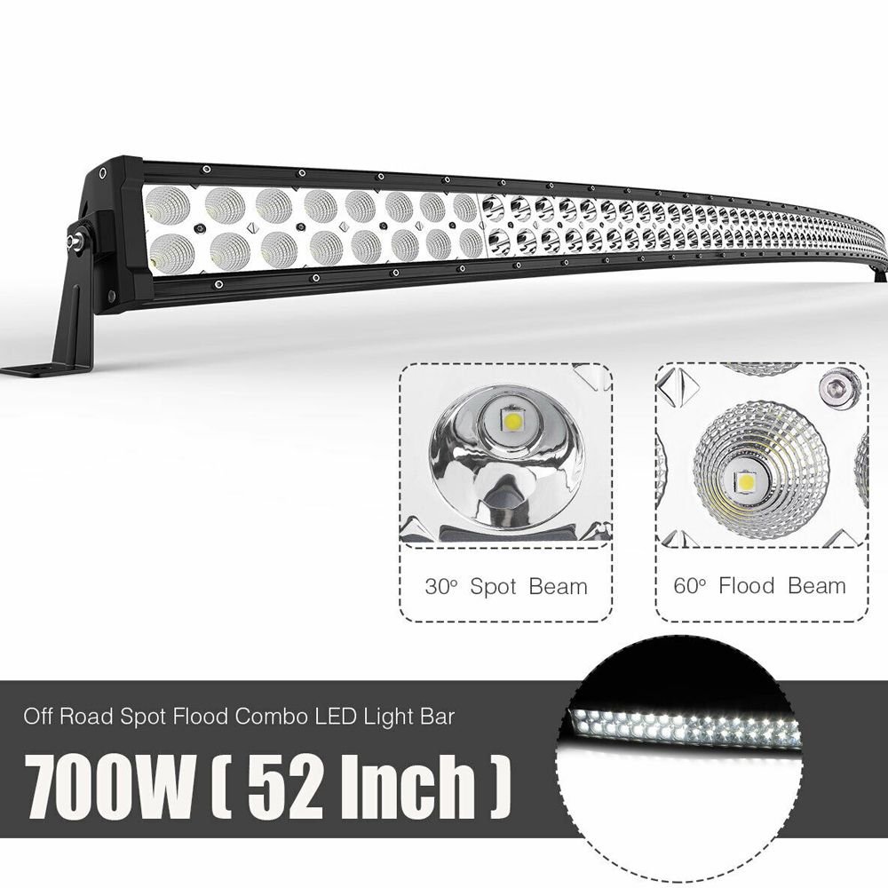 Dahua Auto Parts Off Road 51W Led Work Light for Trucks 12V IP68 Spot/ Flood Red Black Work Light Led