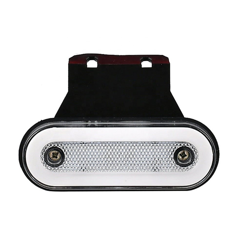 12V 24V Truck Side Marker Light LED Trailer Lights Reflector RV Bus Camper Van Clearance Lights Red White Amber With Bracket