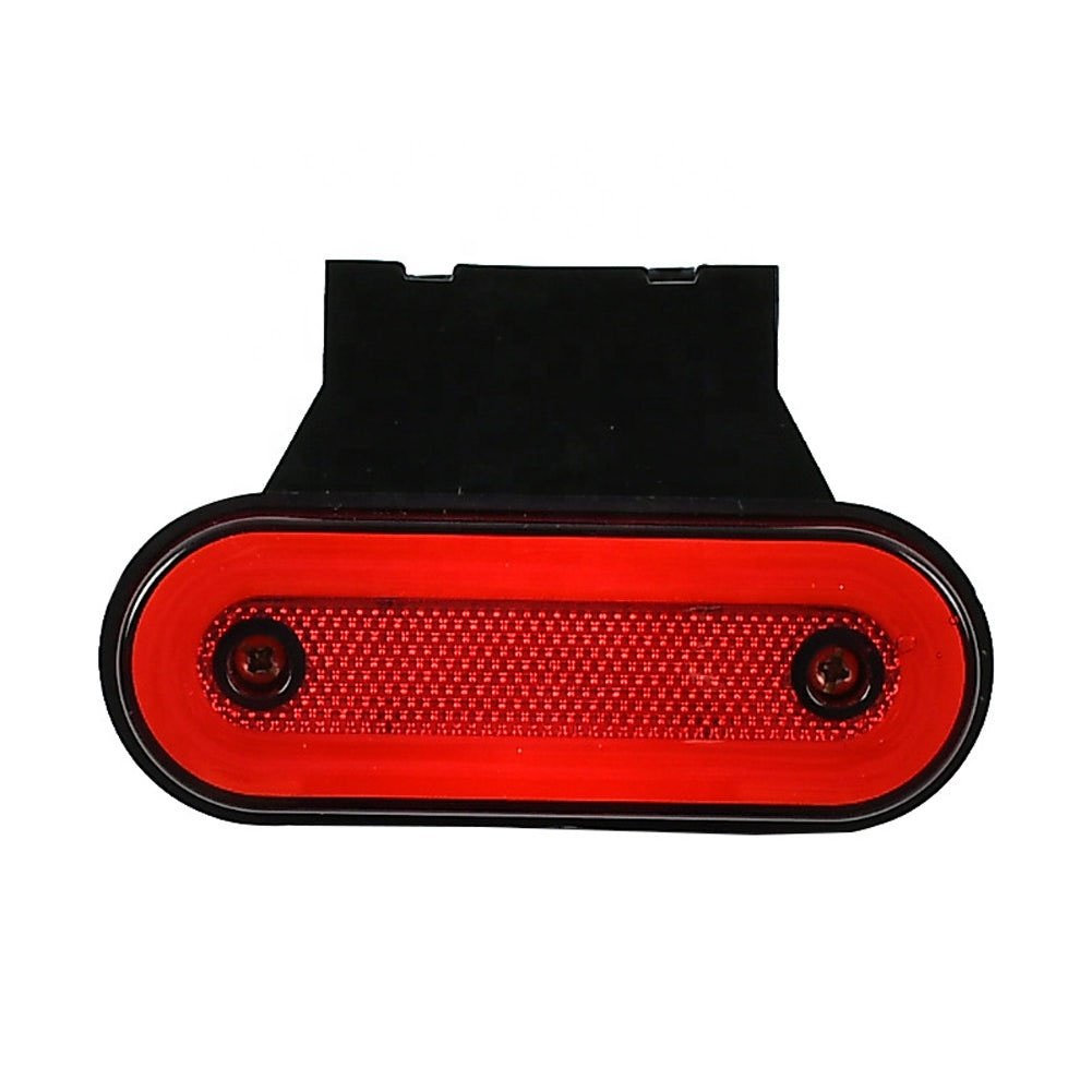 12V 24V Truck Side Marker Light LED Trailer Lights Reflector RV Bus Camper Van Clearance Lights Red White Amber With Bracket
