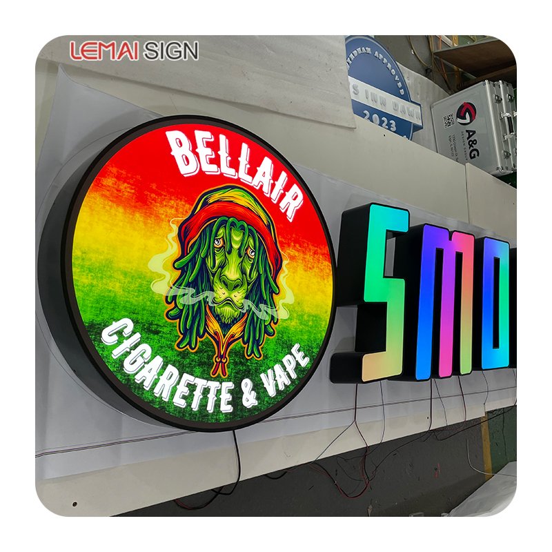 Customized 3D Store logo Acrylic Stainless Steel Outdoor Waterproof logo LED RGB Channel Letters for Display