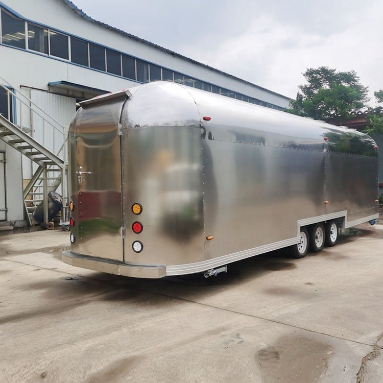 Moden Street Fast Food Truck Full Kitchen Hot Dog BBQ Cart Food Trailer Taco Mobile Kitchen Airstream Food Trailer for Sale