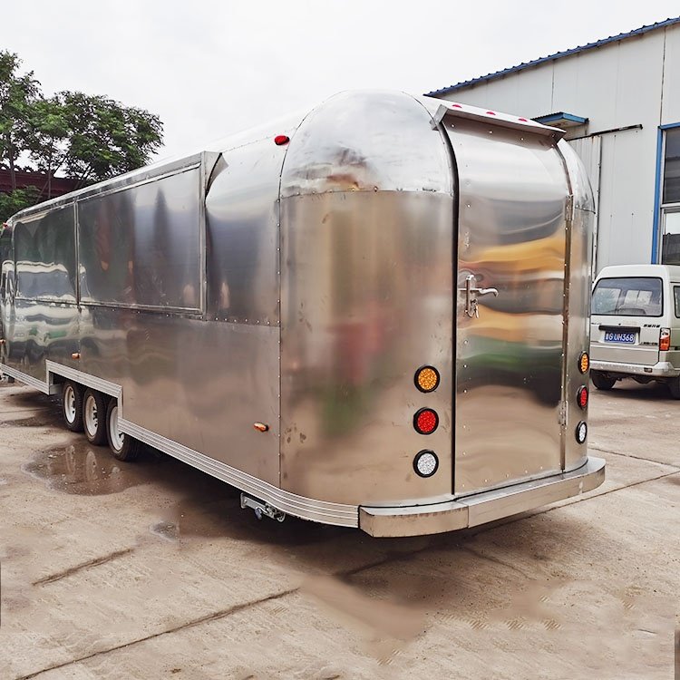 Moden Street Fast Food Truck Full Kitchen Hot Dog BBQ Cart Food Trailer Taco Mobile Kitchen Airstream Food Trailer for Sale