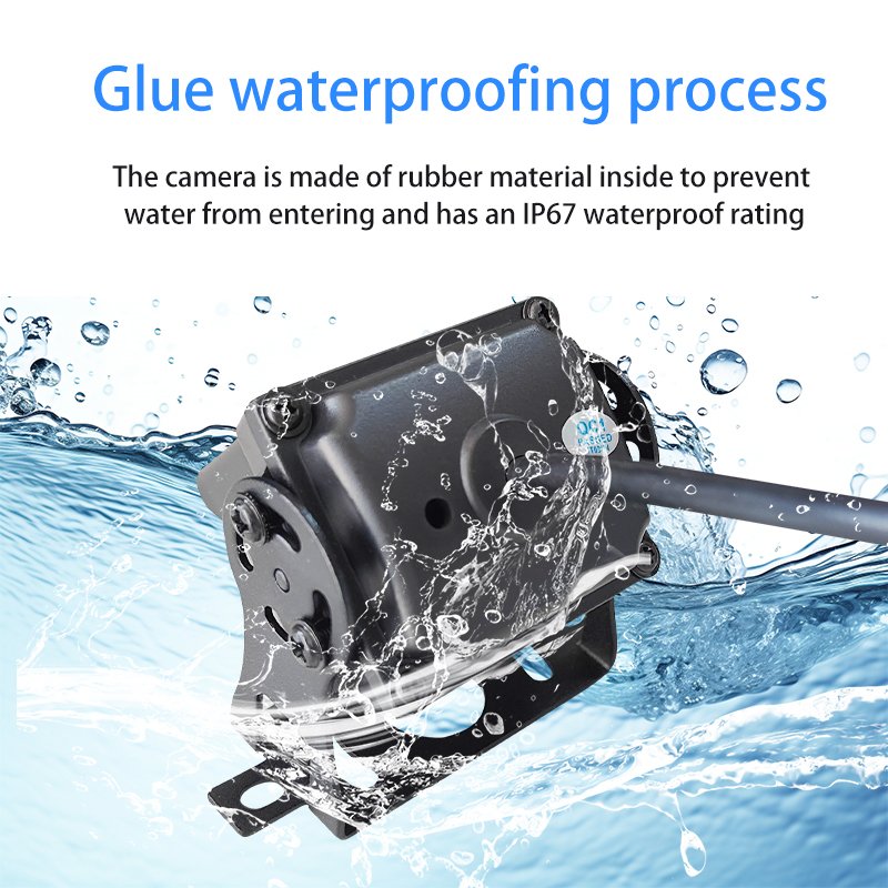 8 Led Light Night Vision Ccd Waterproof Use for Bus Rvs Forklifts Car Rear View Camera for Truck Rckfahrkamera Lkw