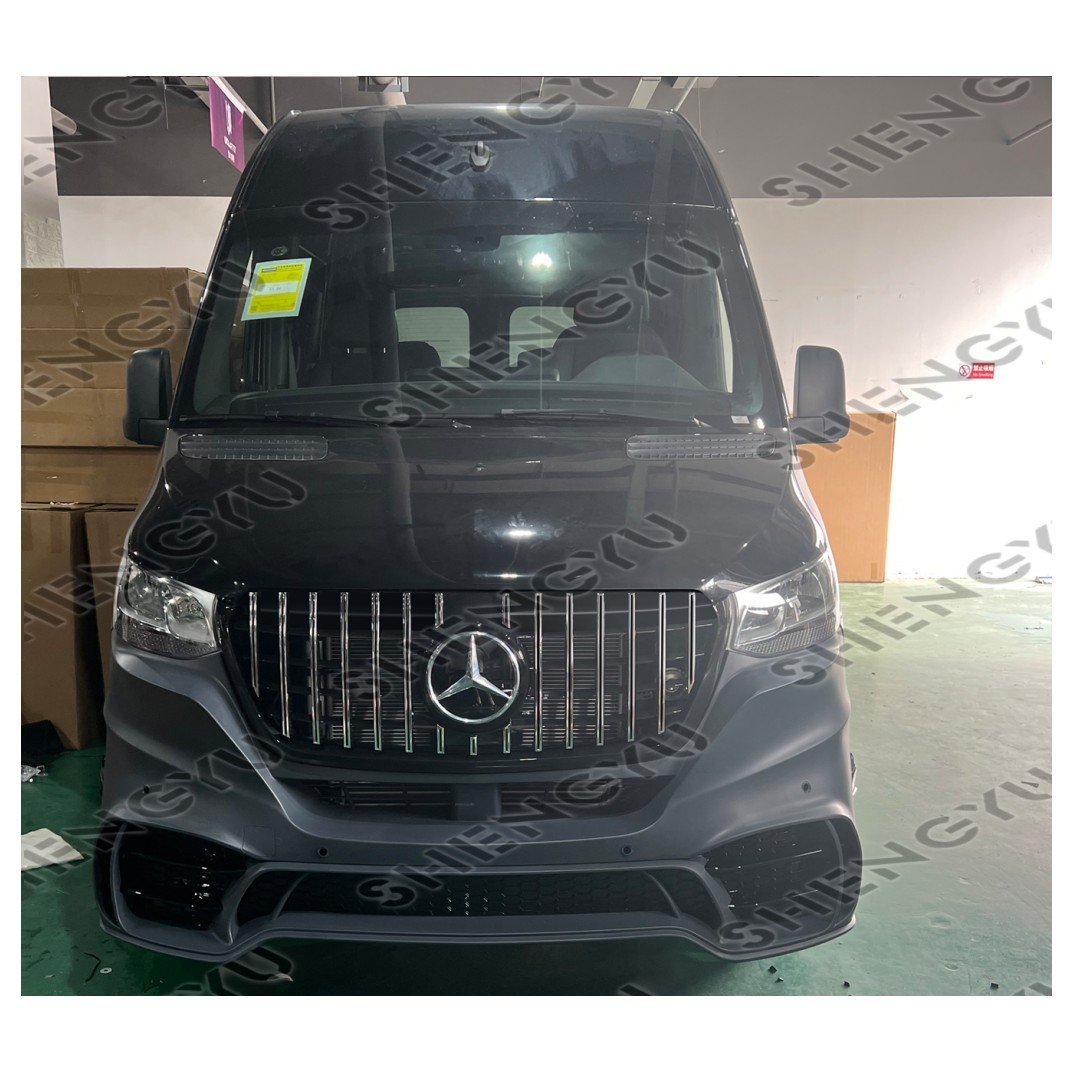 For Mercedes Benz Sprinter W906 W907 W910 18-20 Upgrade to GT Model Body Kit Front Bumper Grille