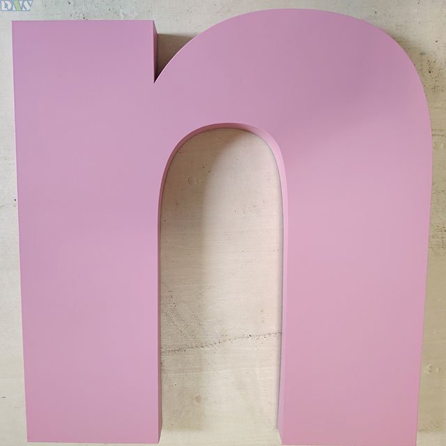 Metal Signs Wholesale Acrylic Alphabet Letter Restaurant Sign Board pink Car Paint Stainless Steel Letters