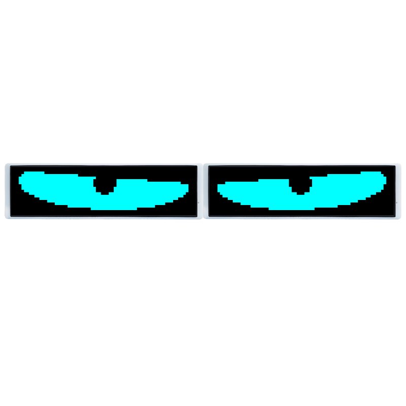 High Resolution Flexible LED Display Screen with Voice Command Animated Text Custom Demon Eye for Truck Car Decoration Advertise