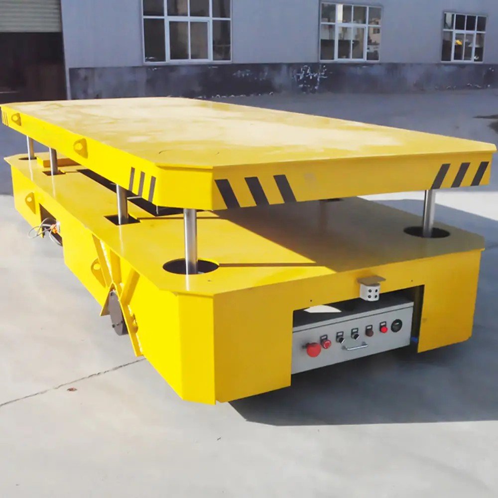 Warehouse 10T Electric Transfer Car with Lithium Battery for Materials