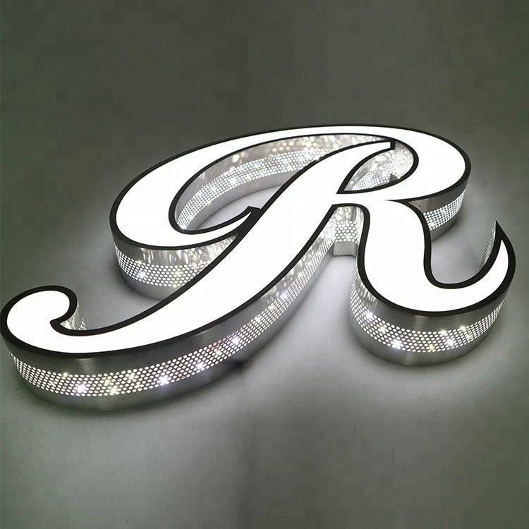 Outdoor Storefront Business Signs 3d Acrylic Company Illuminated Channel Letters Signage Frontlit Led Logo Letter Signs