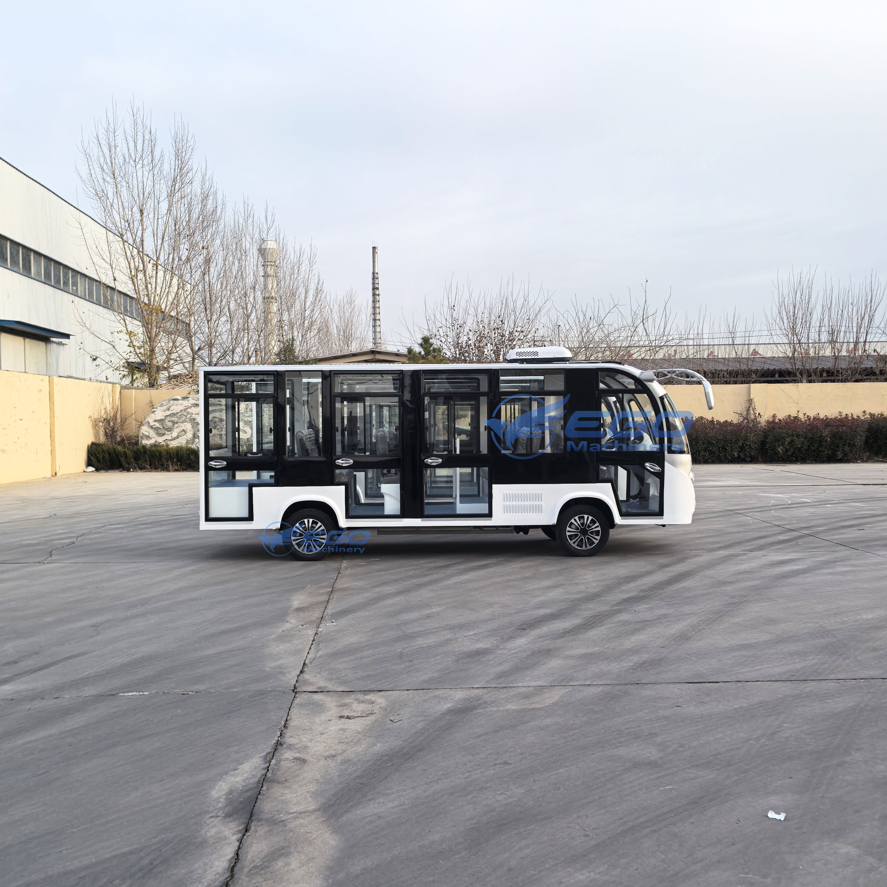 11/14/17 Seater Gasoline Engine Sightseeing Tour Car/14 Seats Shuttle Bus with Petrol Power Electric Sightseeing Bus