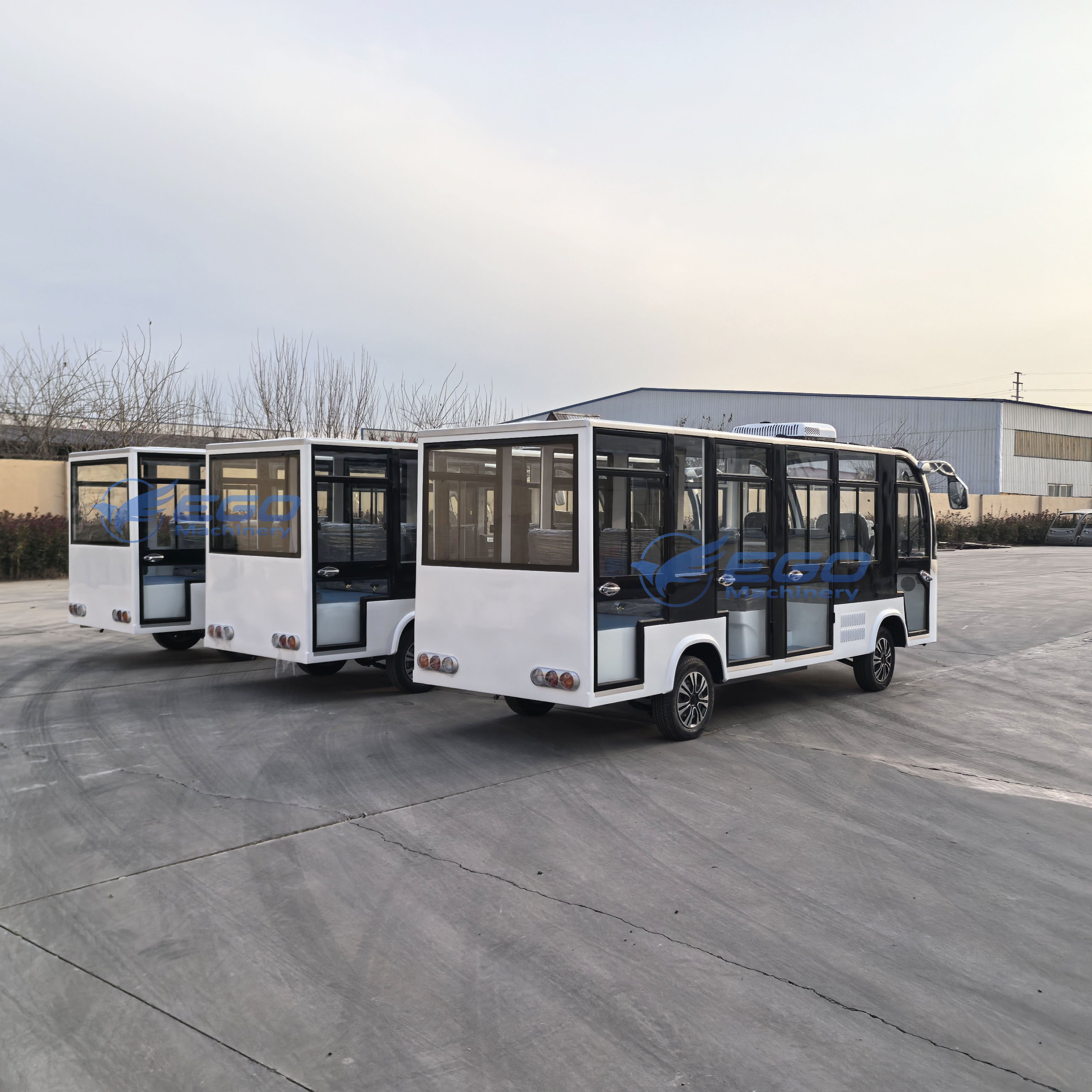 11/14/17 Seater Gasoline Engine Sightseeing Tour Car/14 Seats Shuttle Bus with Petrol Power Electric Sightseeing Bus