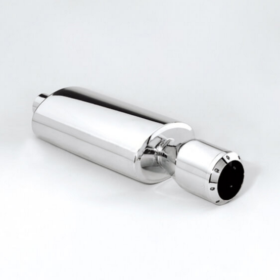 Oval Shape Exhaust Muffler Tail Pipe Top Quality Stainless Steel Silver Automotive Single Cylinder Diesel Engine Muffler