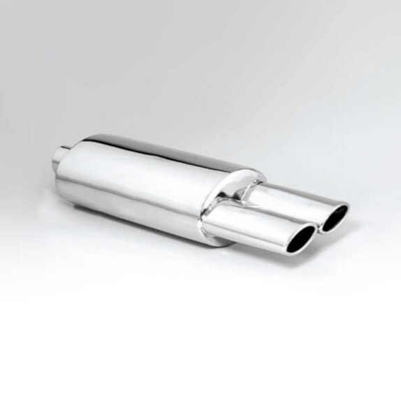 Oval Shape Exhaust Muffler Tail Pipe Top Quality Stainless Steel Silver Automotive Single Cylinder Diesel Engine Muffler