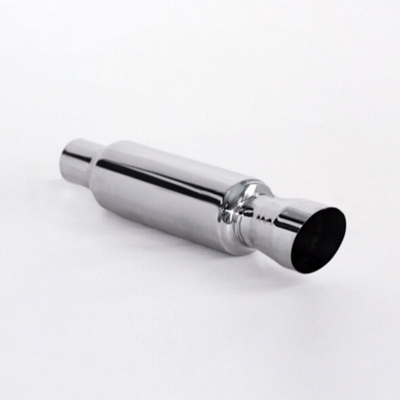 Oval Shape Exhaust Muffler Tail Pipe Top Quality Stainless Steel Silver Automotive Single Cylinder Diesel Engine Muffler