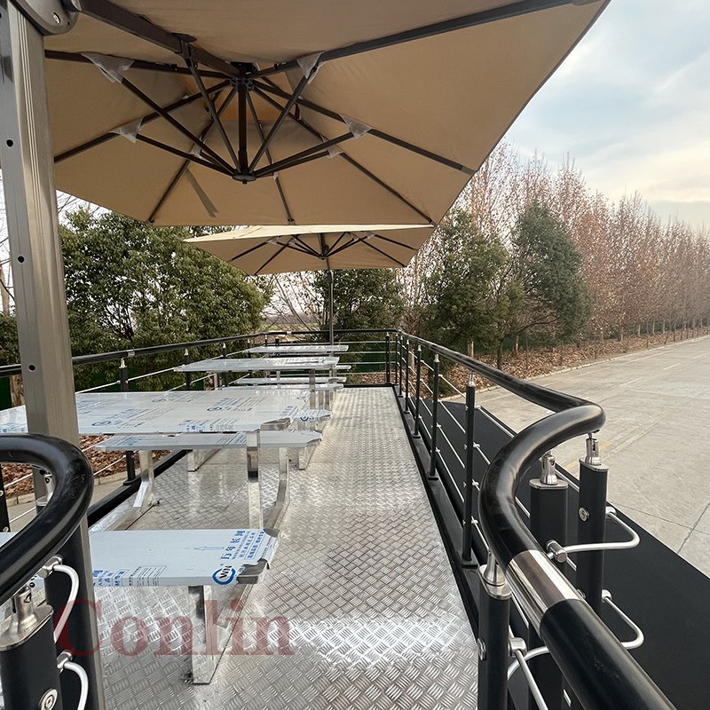 Bus With Kitchen Inside Double Decker Party Trailer Mobile Cocktail Bar Portable for Sale