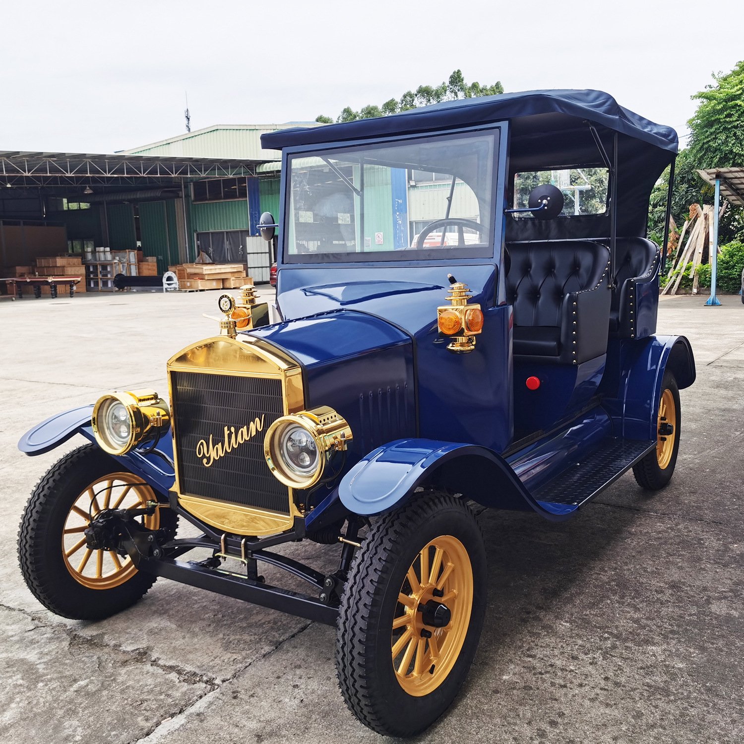 Classic Electric Vintage Car/High Quality 5 Seats Classic Retro Car/ 5 Seats Wedding Rental Preferred Fashion Returns