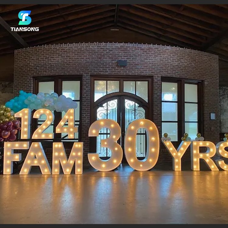 4ft Led OH BABY Marquee Letters Light up Number Sign for Wedding Decor Custom Marquee Led Sign