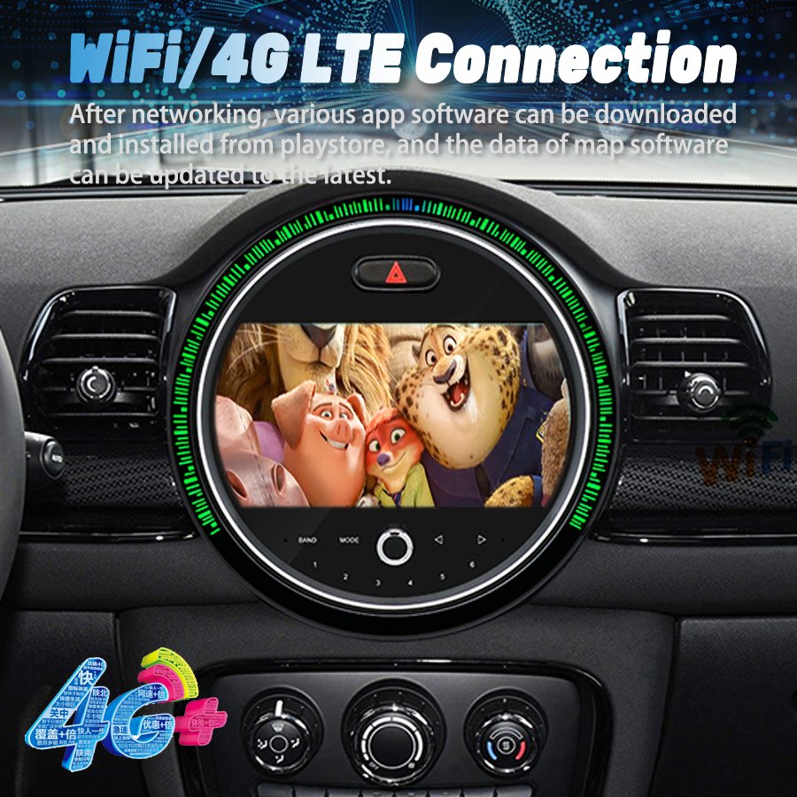 For BMW Mini Cooper F54 2017 Multimedia Video Player Navigation Wireless Stereo 256GB 9inch Android Screen GPS Carplay Car Radio