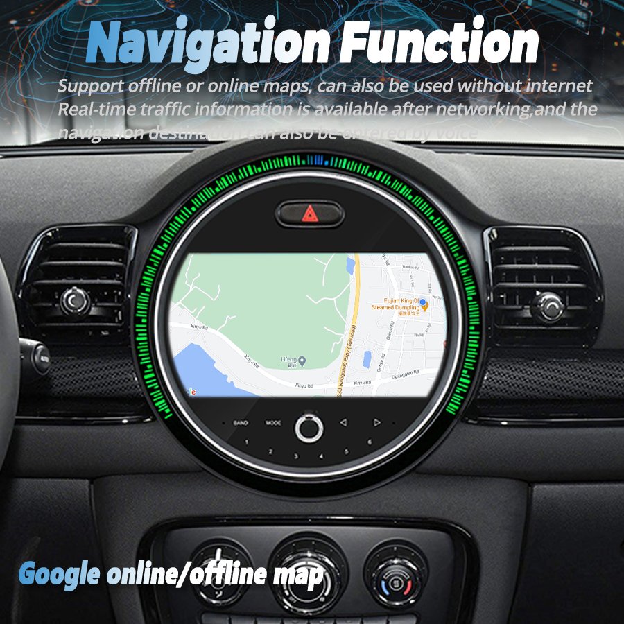 For BMW Mini Cooper F54 2017 Multimedia Video Player Navigation Wireless Stereo 256GB 9inch Android Screen GPS Carplay Car Radio