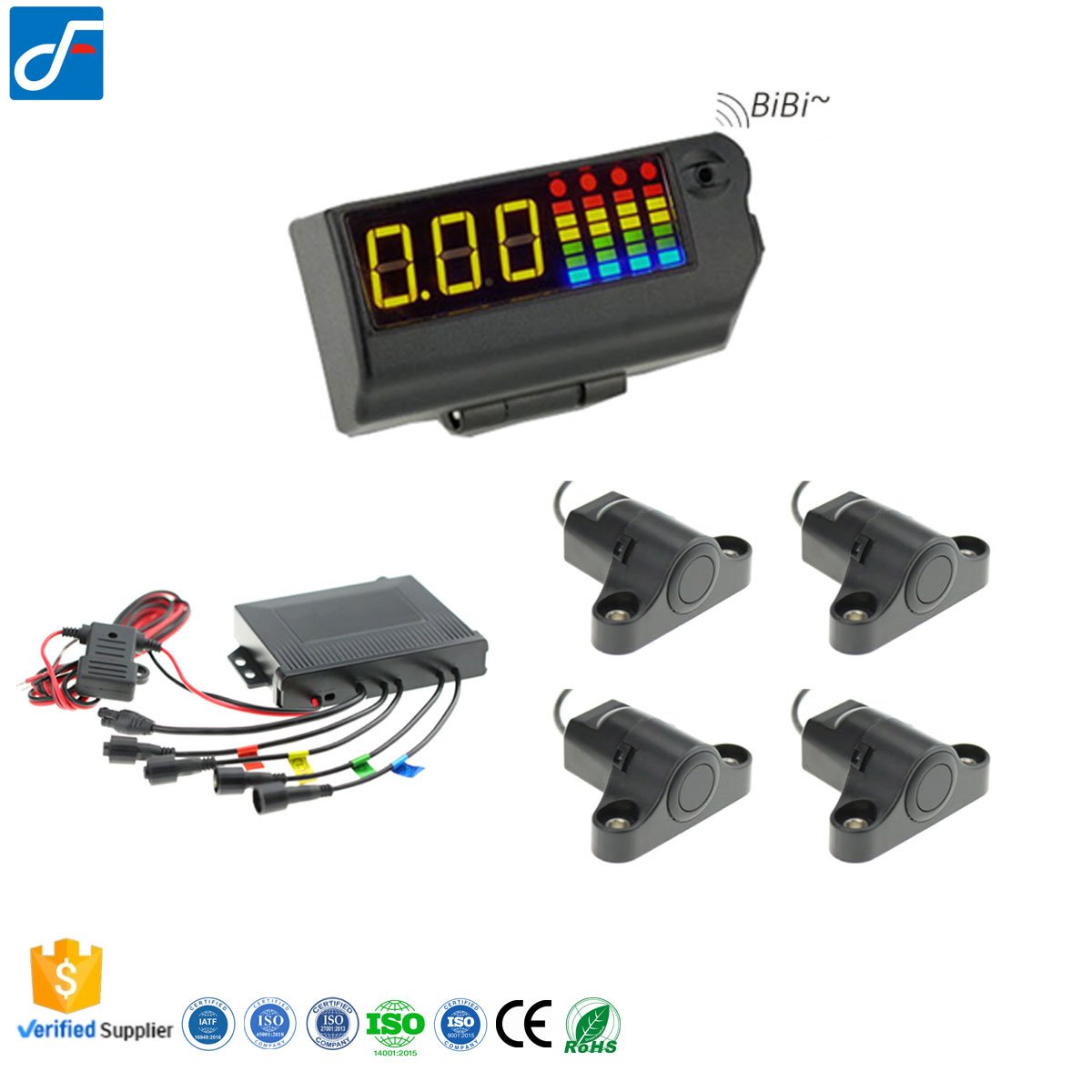 Universial 22mm Front Rear Reversing Aid Car Auto Heavy Truck School Bus Parking Sensor Assist Kit System Parts Accessories