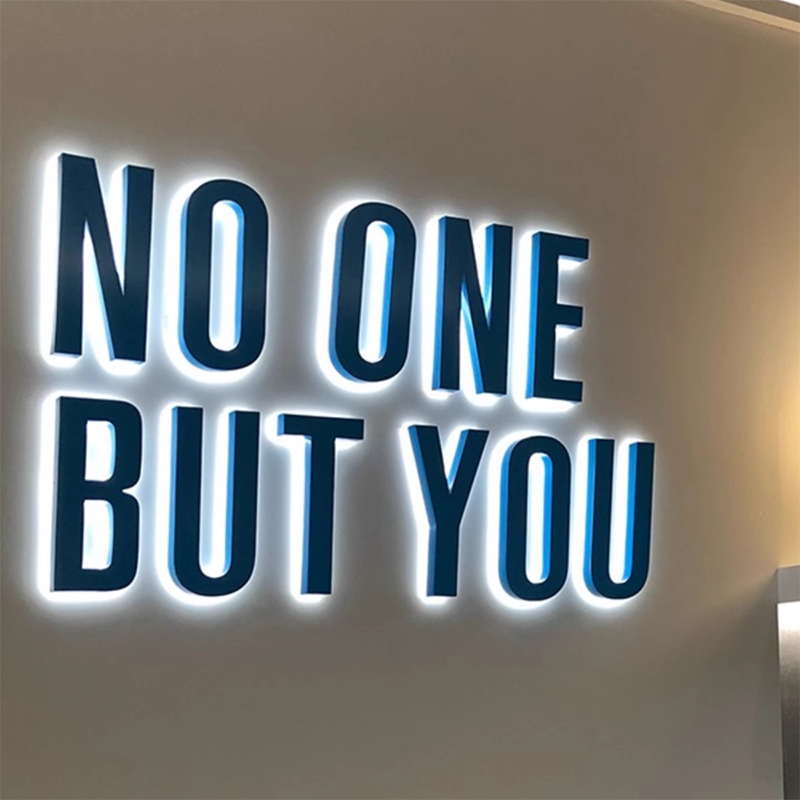 Outdoor Led Decor Advertising Backlit Letters 3d Channel Letter Lights Sign Acrylic Backlit Alphabet Lettering Signs