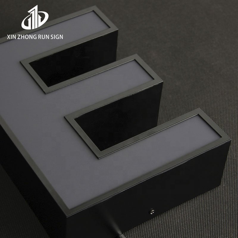 3d Letter Sign Manufacturer Custom Facade Sign Stainless Steel Channel Trim Illuminated