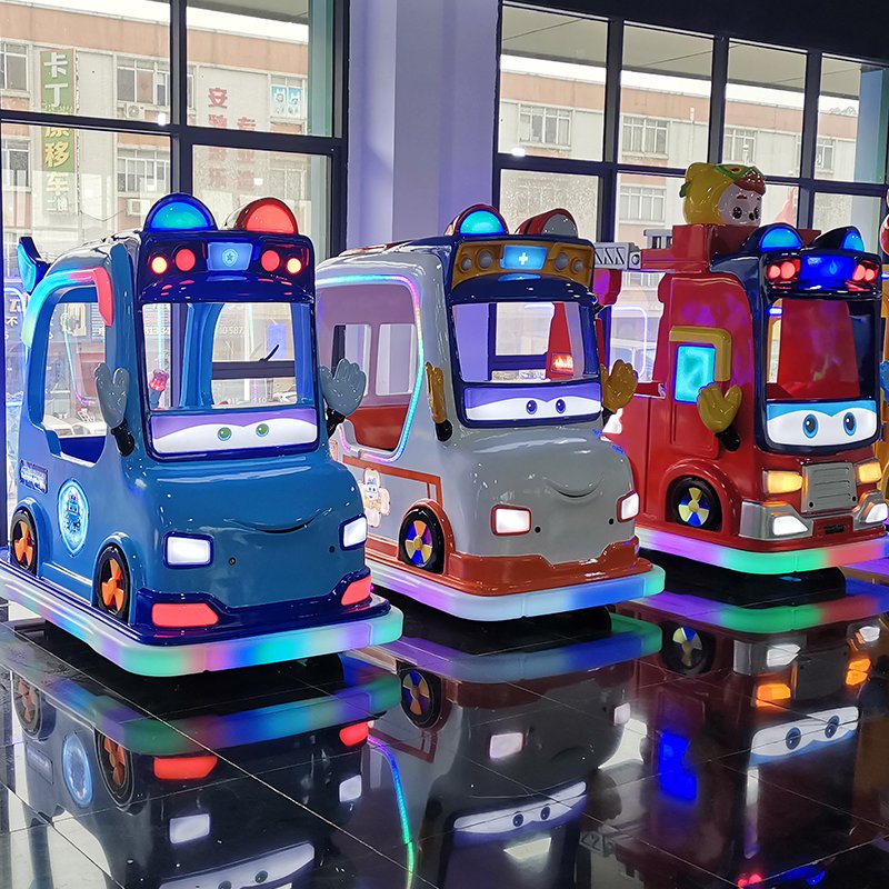 24V Big Wheels Driving Car School Bus Hot Sale Coin Operated Kiddie Ride Game Machine Game Screen School Bus for 2 Players