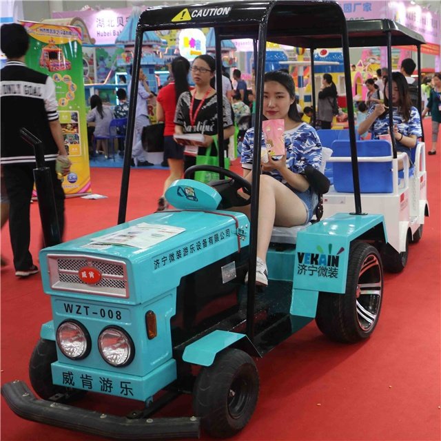 Amusement Park Rides Kids Electric Amusement Train With 12 Seats Mini Track Train Ride Sightseeing Car for Children Rides