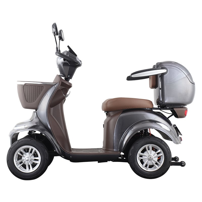 Xiahe Capped Single-seater Electric Four-wheeler Electromagnetic Brakes Elderly Disabled Commutes Kid Dropoff Electric Tricycle