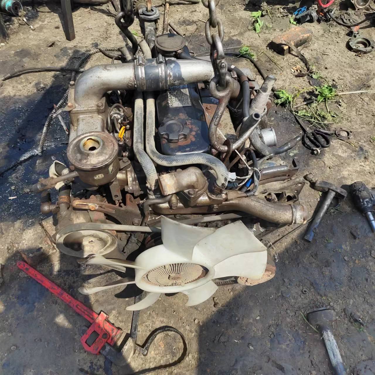 Original Japanese Motorcycle QD32 3.2L Used Auto diesel Engine Block Assembly for Ni Ssans Urvan Bus Elgrand Cabstar