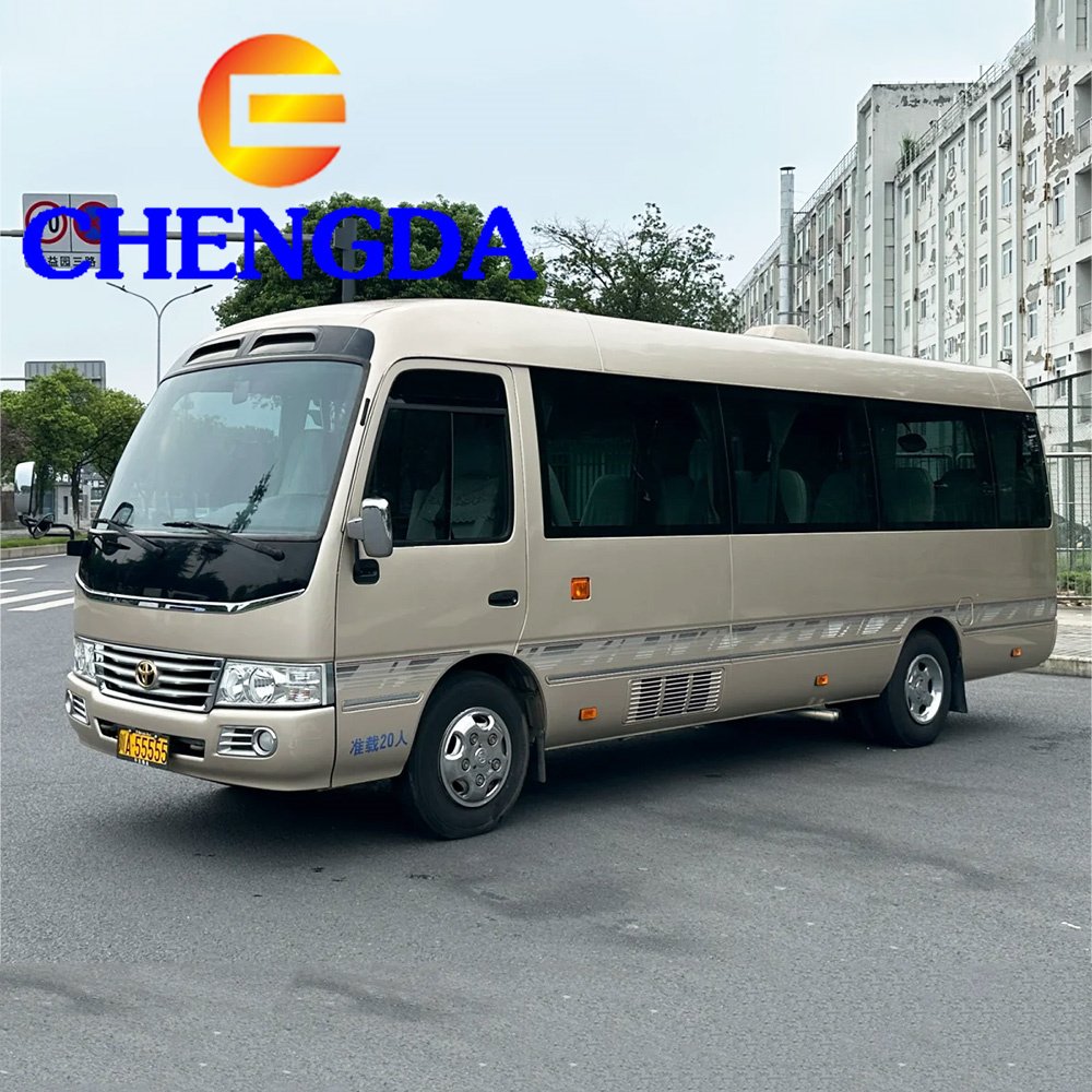 Luxury Medium-sized Bus Diesel Petrol 19 20 30 Seater Used Bus Toyota Coaster for Business Travel