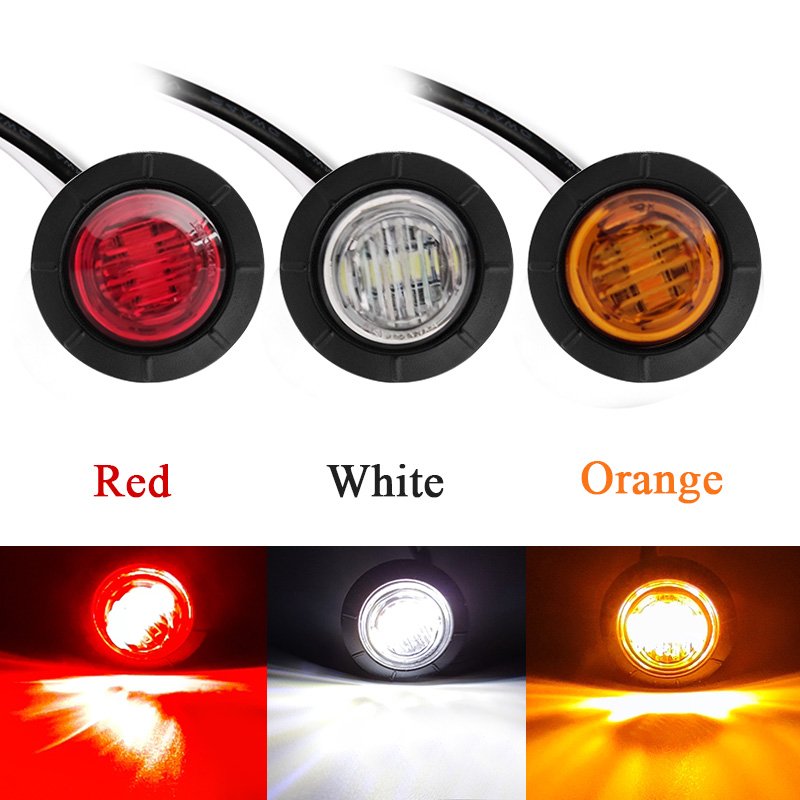 Car Warning Lamp Turn Signal Indicator Lighting DRL12V 24V LED Side Marker Light Auto Trucks Lorry Trailer Bus Tail Brake Lamp
