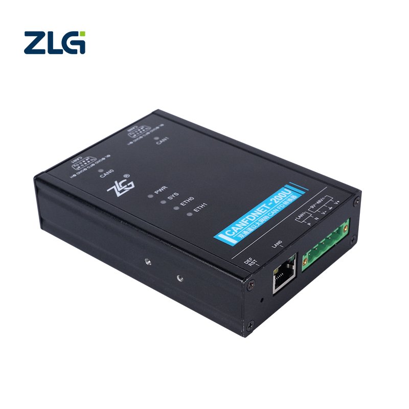 ZLG Car Ethernet to CAN FD Bus Analyzer High-performance Industrial RJ45 to CAN FD Data Converter CANFDNET Series