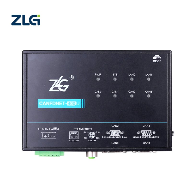 ZLG Car Ethernet to CAN FD Bus Analyzer High-performance Industrial RJ45 to CAN FD Data Converter CANFDNET Series
