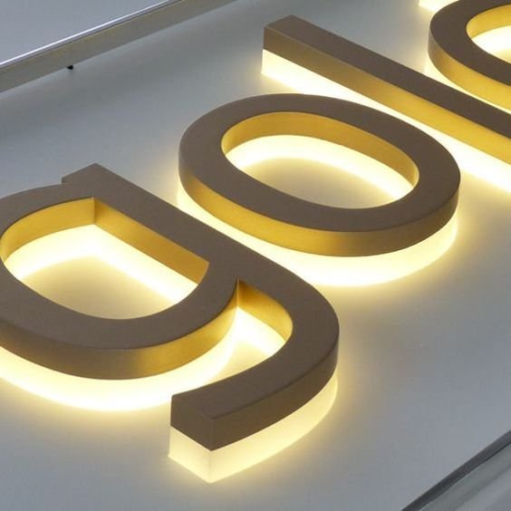 Winbo 3D Outdoor Advertising Channel Led Letters Stainless Steel Backlit Led Sign Led Channel Letter Sign Outdoor