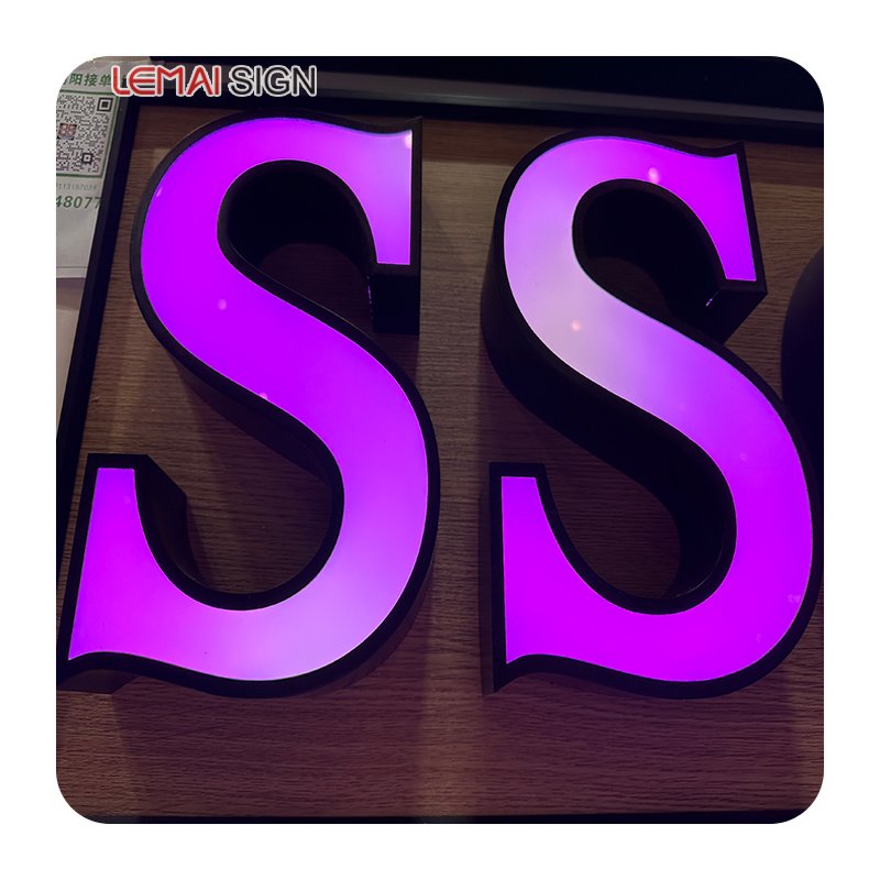 2024 Plastic RGB Color Neon Letters Led Indoor Outdoor Sign Led Letters