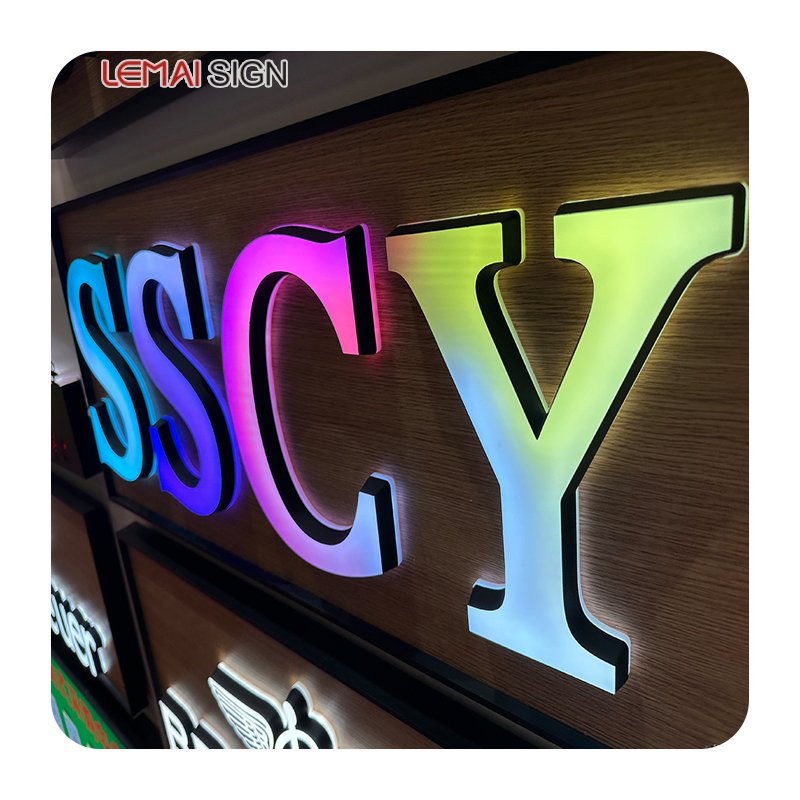2024 Plastic RGB Color Neon Letters Led Indoor Outdoor Sign Led Letters